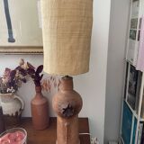 Terracotta lamp from the 60s and 70s