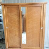 Vintage 2-door and mirror cabinet