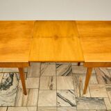 Vintage Extendable Oak Dining Table 1960s Czechoslovakia