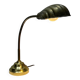 French table lamp in brass with a shell-shaped shade from the 1950s.