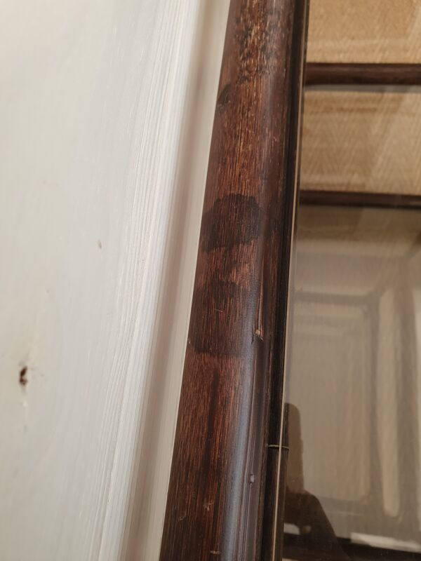 Étagère Roche Bobois,  bambou et verre fumé 1970