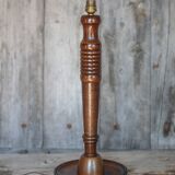 Vintage lamp, vintage lamp base, wooden and copper lamp base, lamp