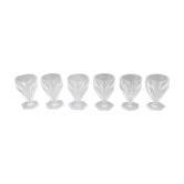 6 glasses in Porto or crystal digestive with slices cut St. Louis