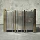 Romeo Rega for Zevi, attributed to – Chrome and brass planter, It