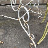 Garden lounge iron perforated iron old