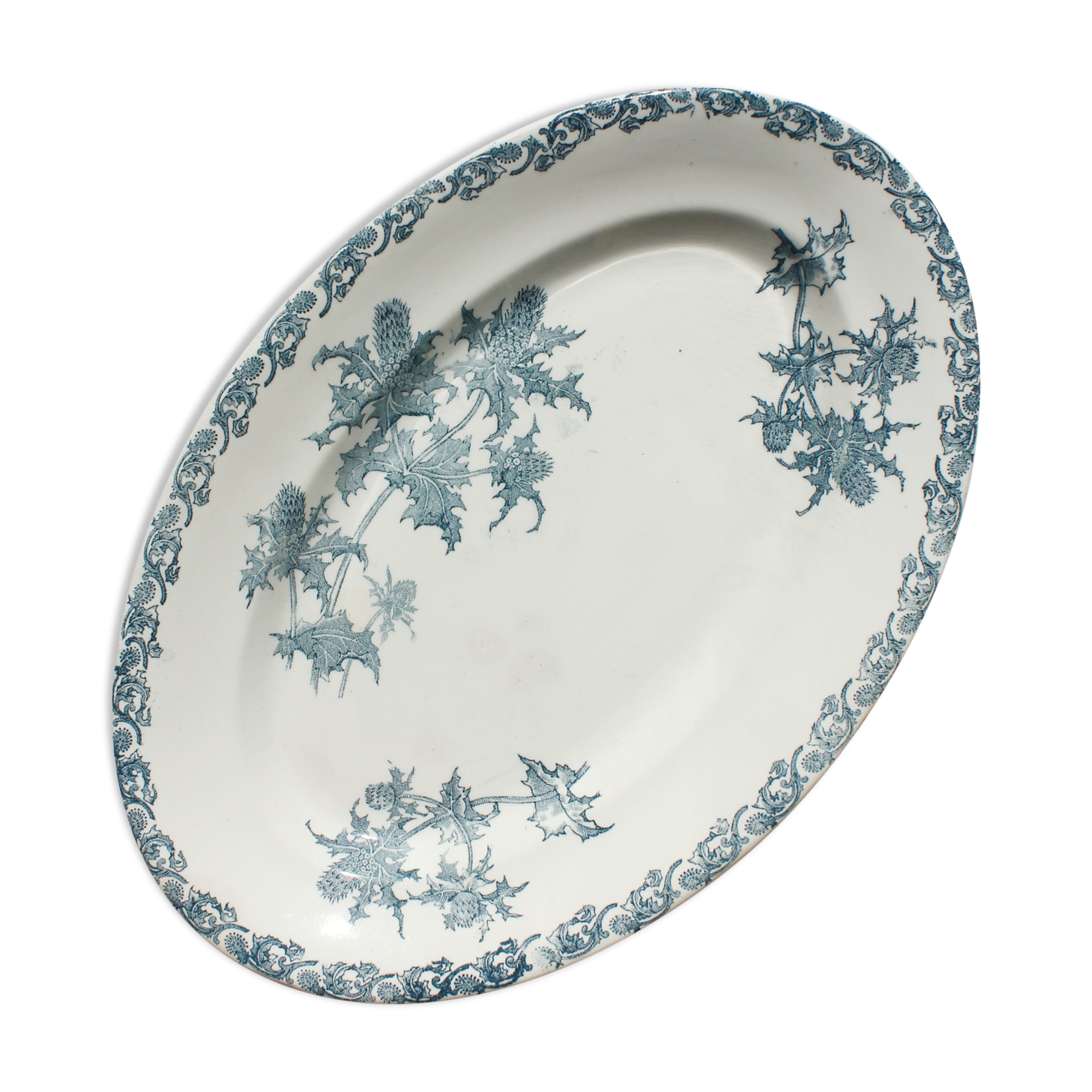 Oval flat in iron earth model "Righi" Clairefontaine