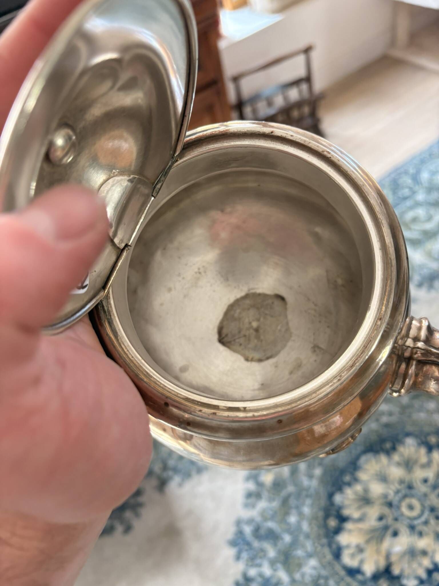 Antique Silver-Plated Victorian Teapot