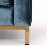 Blue velvet sofa nv gallery