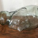 Vintage glass head jar