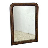 Louis Philippe mirror in wood and varnished stucco