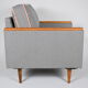 Mid-century original armchair Cube, 1970s,  restored, pied de poule
