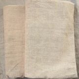 Pair of old hemp sheets, 196x225 cm