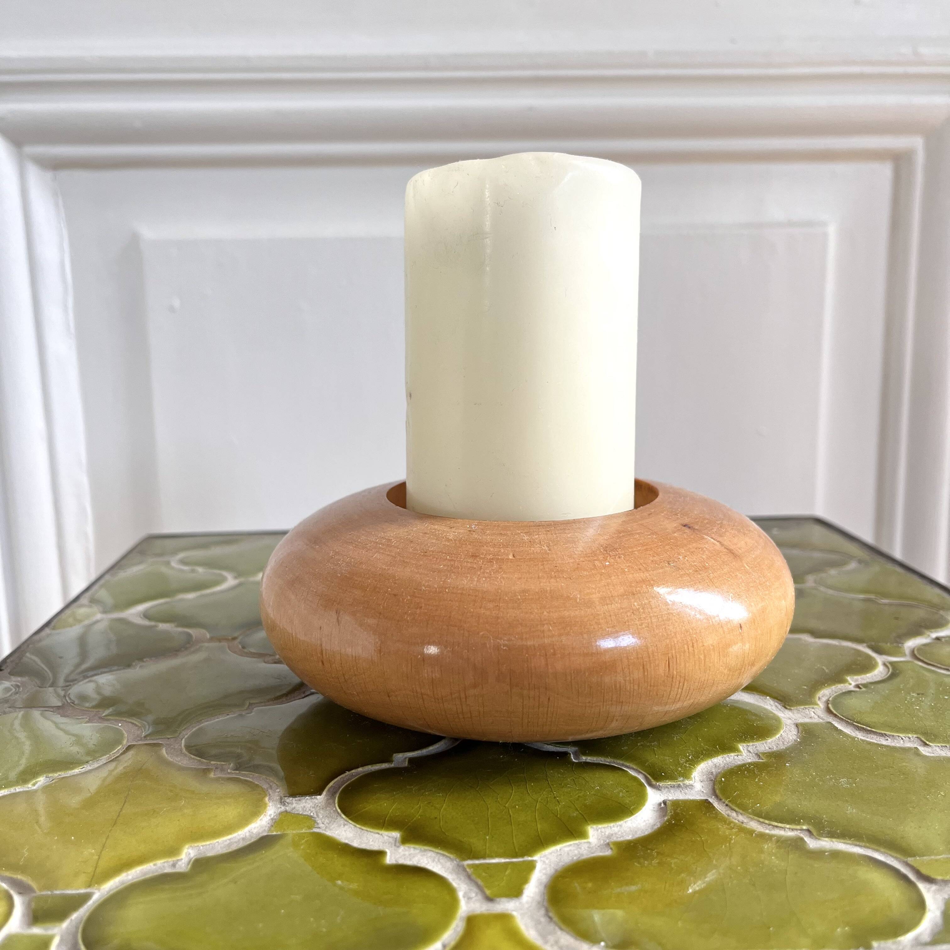 Vintage round candle holder