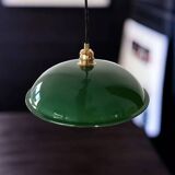 Green opaline pendant light