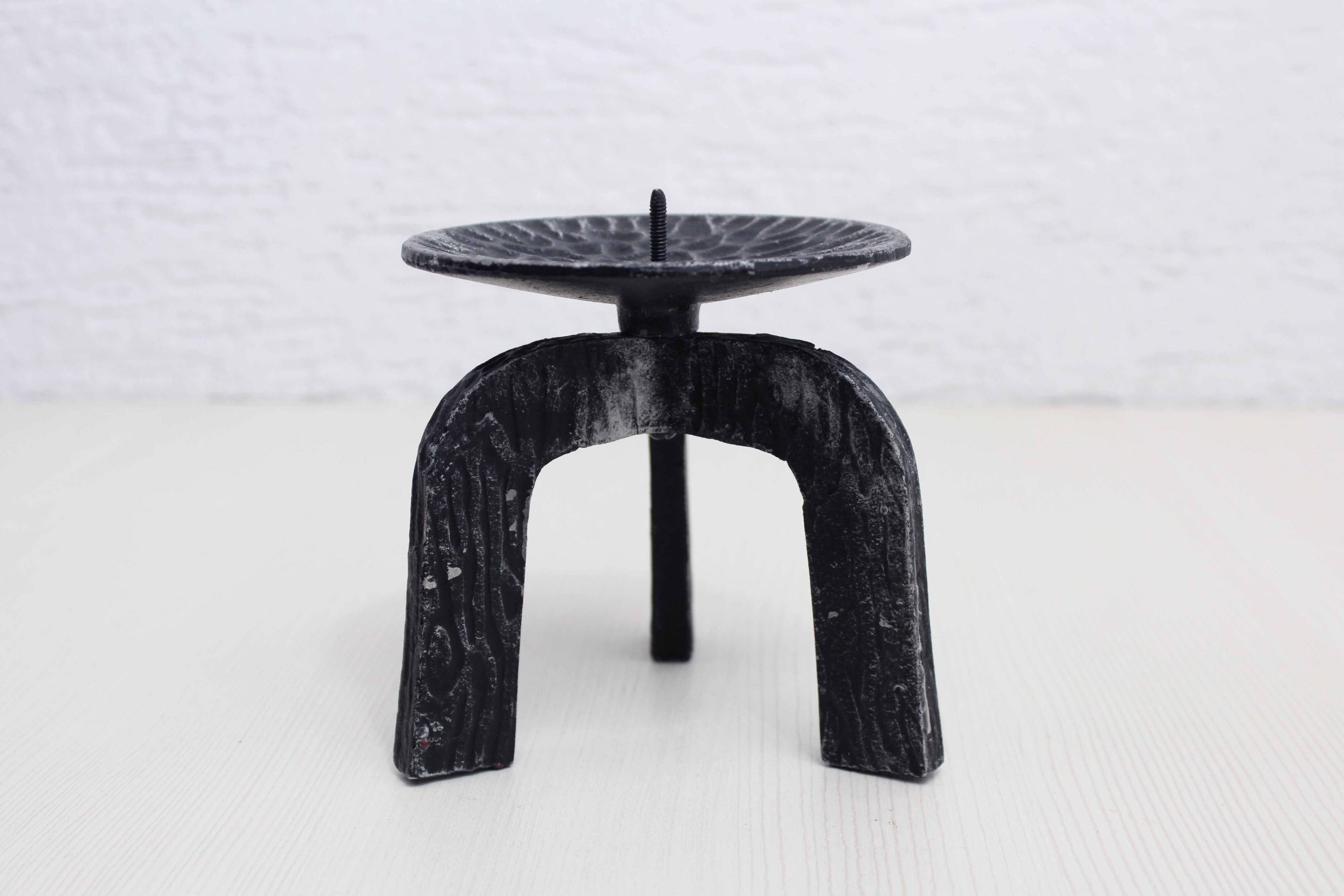 Vintage brutalist candle holder