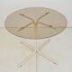 Round dining table,Metal and Glass,1970's.