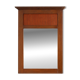 French Art Deco Oak Mirror with Fluted Panel, circa 1930