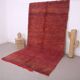 Burgundy Vintage Handmade Moroccan rug 180 x 336 cm - Berber wool Rug