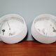 Holophane industrial ceiling light in white and transparent opaline glass (7 available)