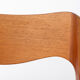 Fauteuil Niels O Moller Modèle 55, chaise longue en teck danois, milieu du siècle.