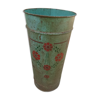 Porte parapluie en tôle peinte vintage
