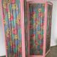 Ancient screen with four roses 50s