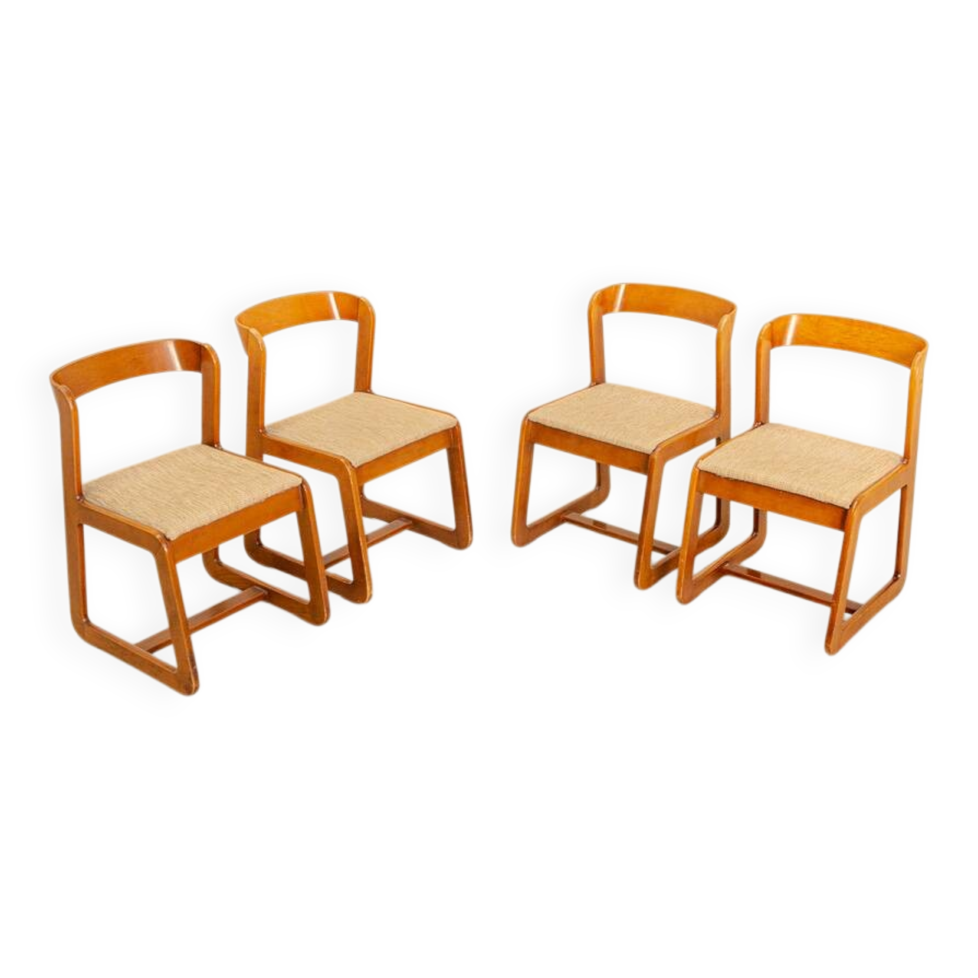 Set of 4 chairs by Mario Sabot 70's
