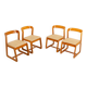 Ensemble de 4 chaises Mario Sabot 70's