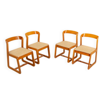 Ensemble de 4 chaises Mario Sabot 70's
