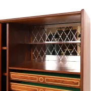 Buffet en teck de design danois avec section bar, années 1960.