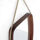 Vintage rectangular wooden mirror, Italy, 1960s.