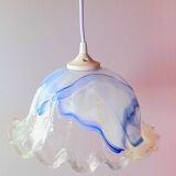 Murano blown glass jellyfish pendant light