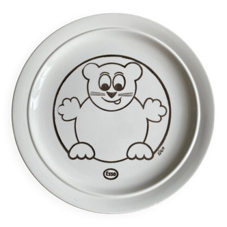 Small ESSO advertising plate - bear