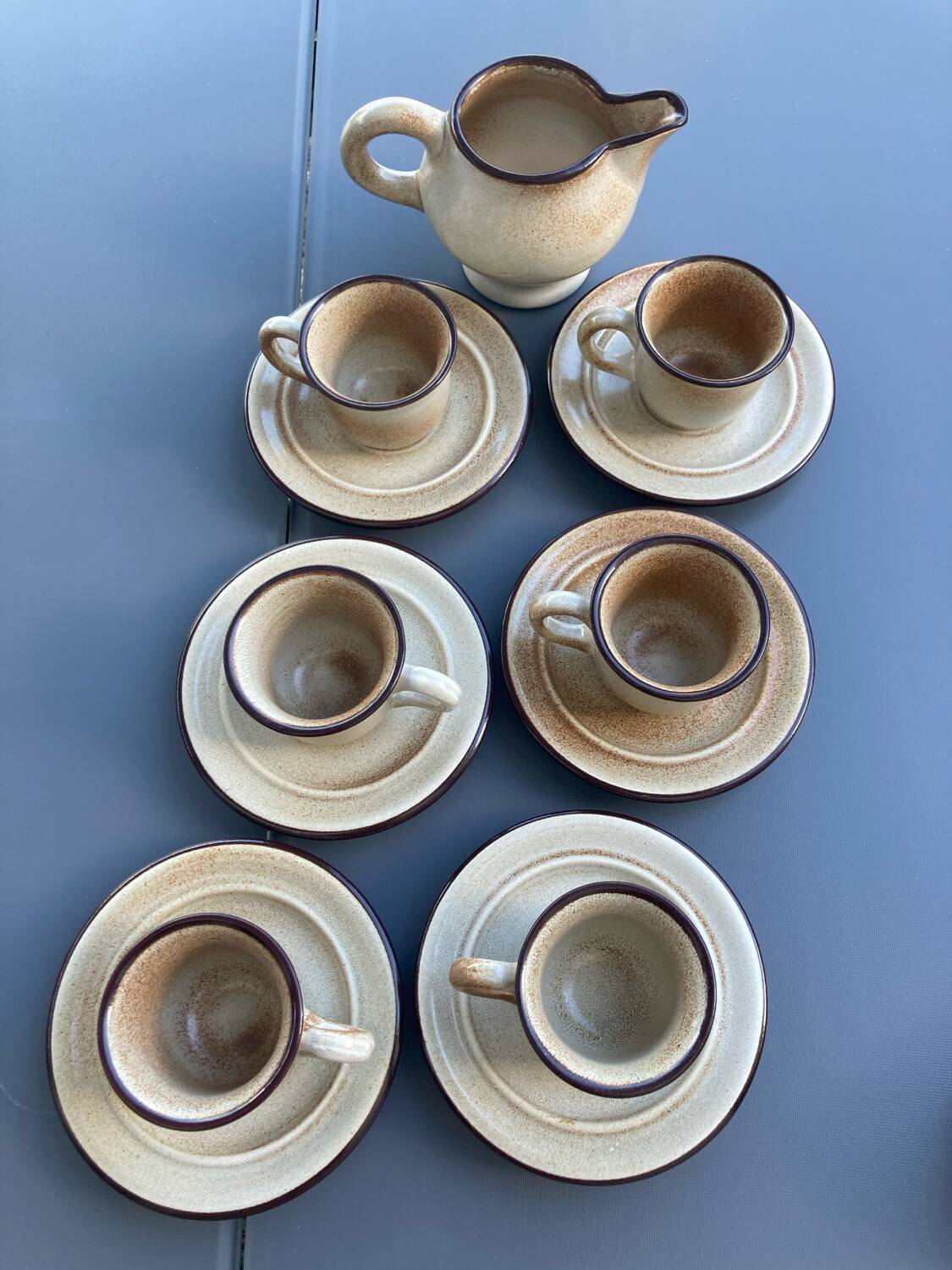 Niderviller stoneware coffee cups