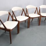 1960s Kai Kristiansen Set of Four Restored Teak Dining Chairs