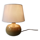 Ceramic lamp signed Montgolfier France, fish decor