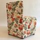 Fauteuil graphique fleur vintage