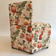 Vintage floral graphic armchair
