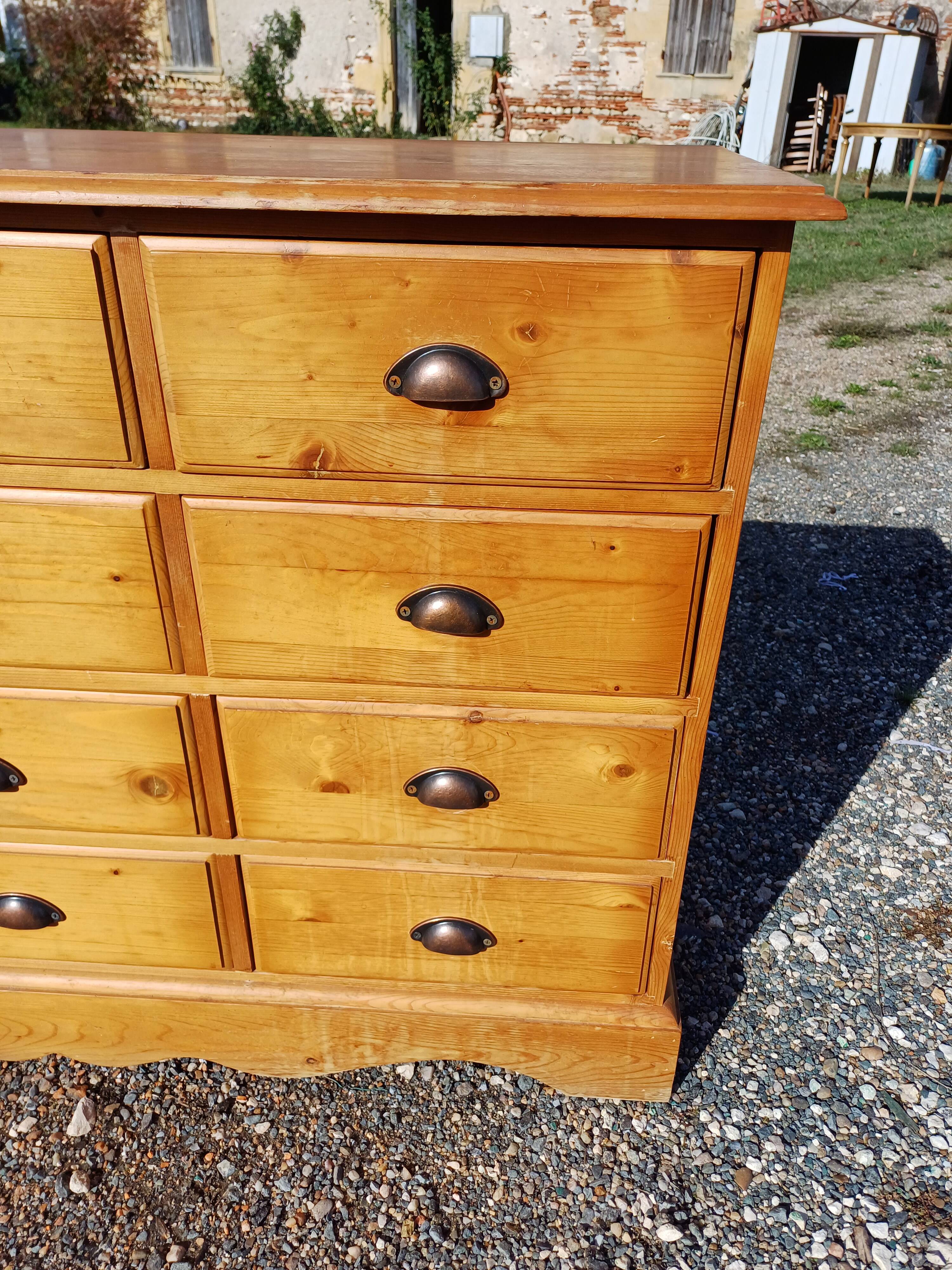 Industrial wooden furniture with drawers