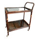 Rattan and smoked glass rolling service