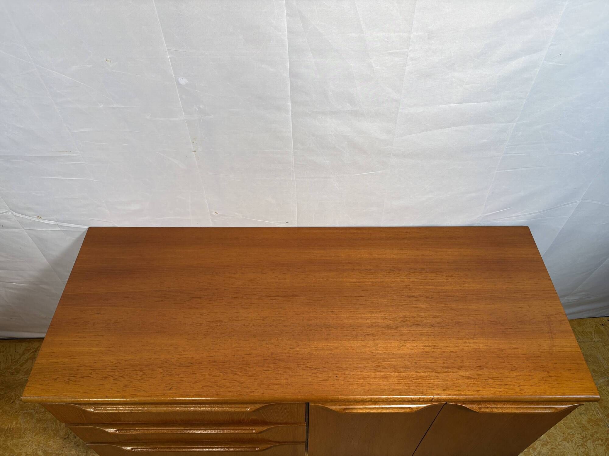 Mid-Century Retro Vintage Teak Sideboard by Sakol 1960  Danish Design Influ