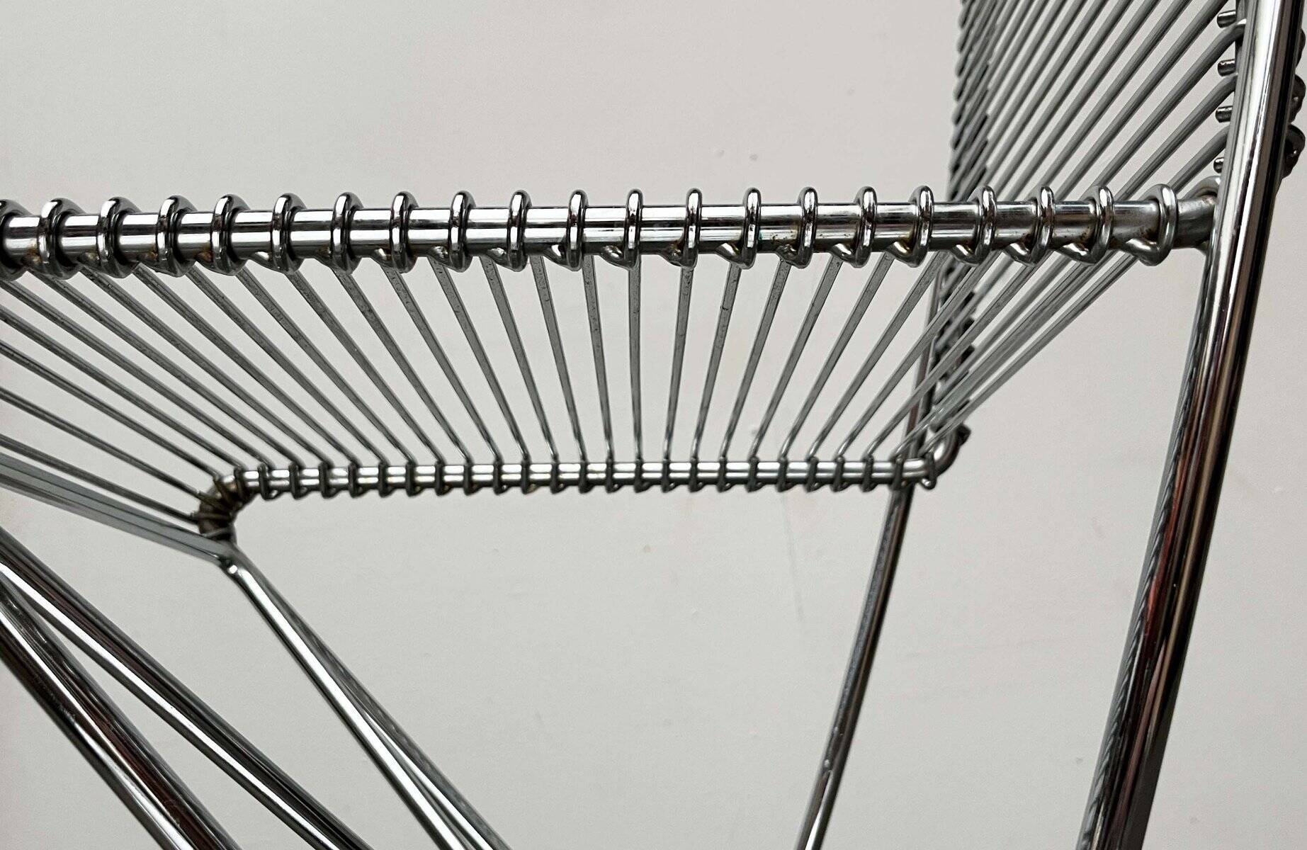 Tabouret de cuisine Postmoderne allemand Kreuzschwinger par Till Behrens pour Meyer Stahlmöbel, années 1980