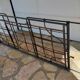 Wrought iron bed with mattress