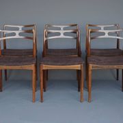 Dining chairs model 94 by Johannes Andersen for Christian Linneberg, Denmark. Set of 6.