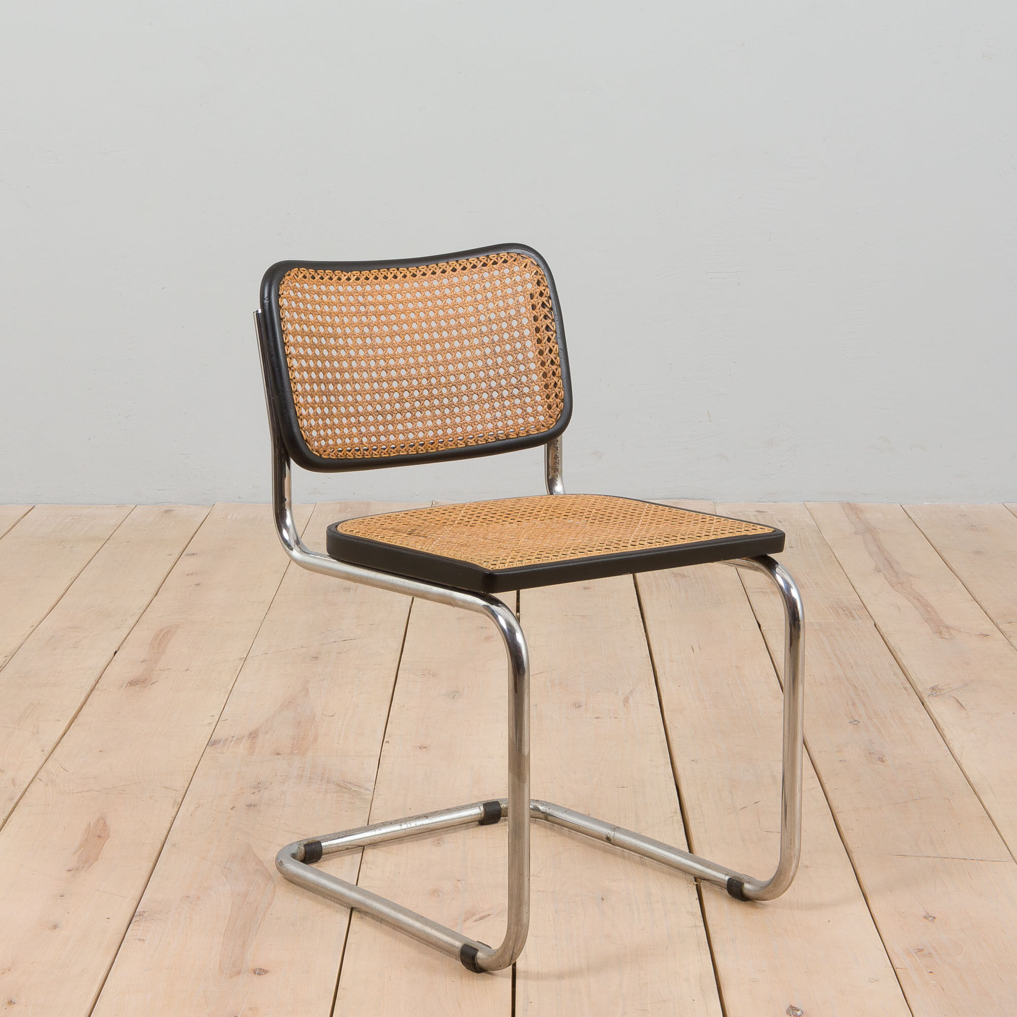 Early production black Cesca chair by Marcel Breuer, Italy 1960s