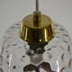 Glass and Brass Pendant Lamp, 1960s, Sweden