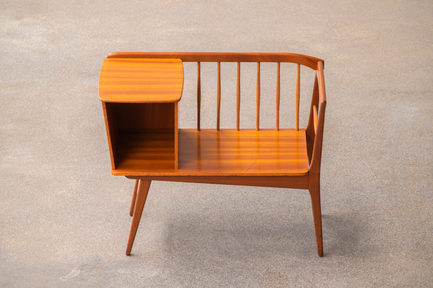 Scandinavian teak bench, 1960s