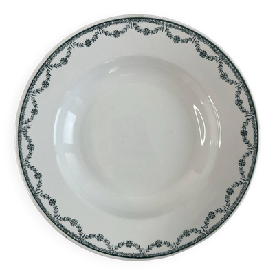 Assiette creuse Saint Amand verte