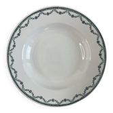 Green hollow plate Saint Amand 22.5cm