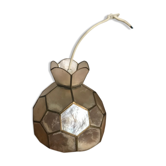 Mother-of-pearl and brass plafonnier